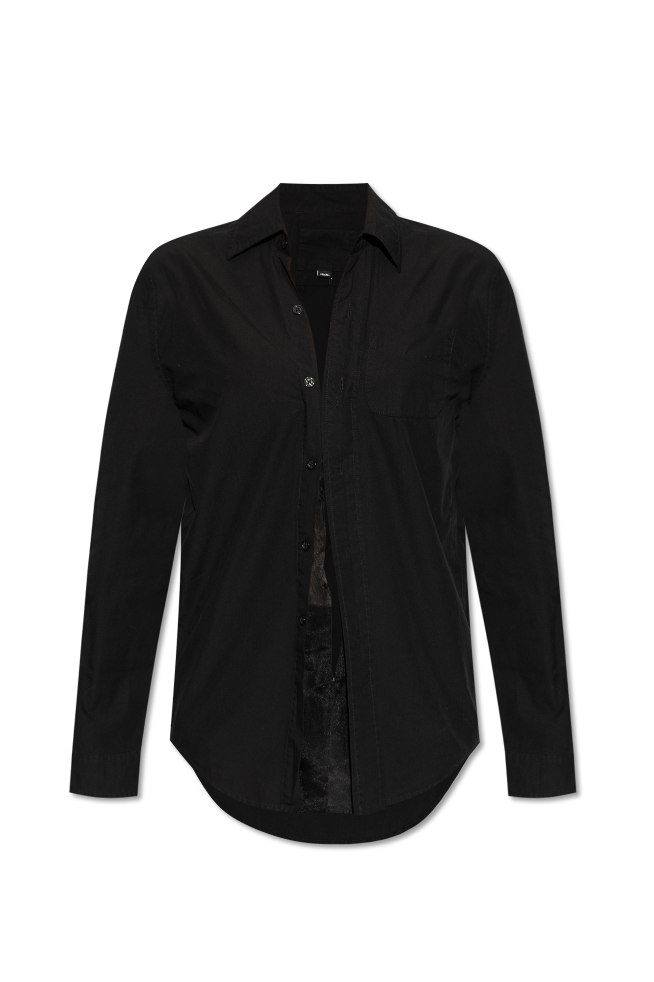 Black Shirt with hook eye closures R13 Vitkac GB